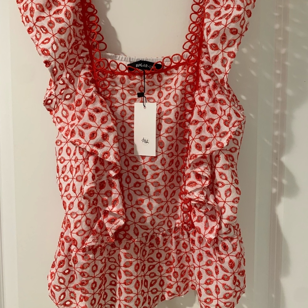 Sugar + Lips top